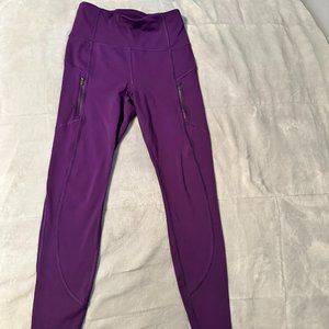 Athleta Purple High Waisted Rainier Leggings